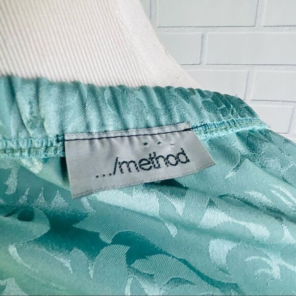 Method Mint Brocade Ruched Strapless Mini Dress - Size Medium - Picture 9 of 16